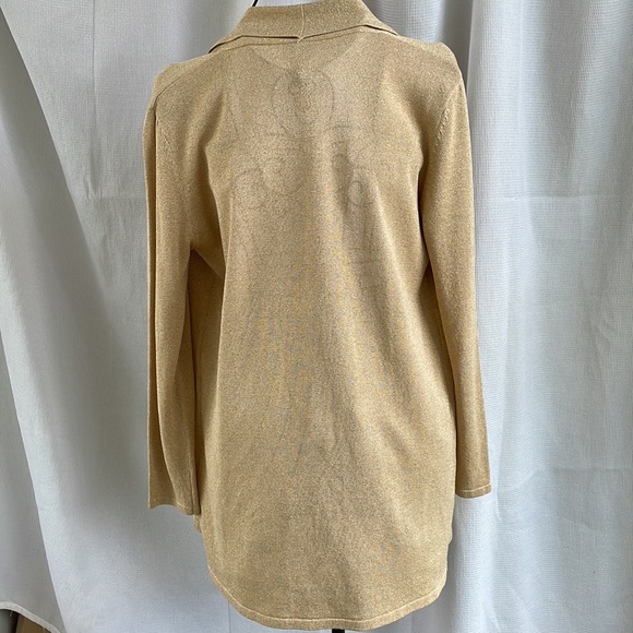 Anna Gray Gold Long Sleeve Cardigan - Picture 5 of 6